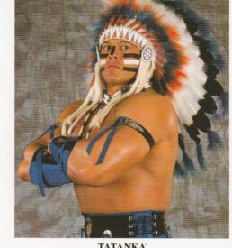 Legendary 8 x 10 photo of Tatanka signed by Tatanka and flat shipping in USA only!