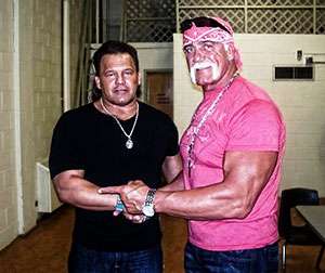 Tatanka and Hulk Hogan